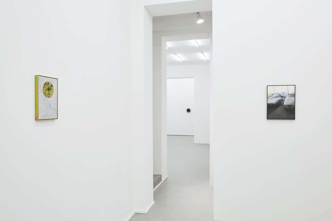 Installation view of works by Devin Farrand and James Webb at Gallery Vacancy.