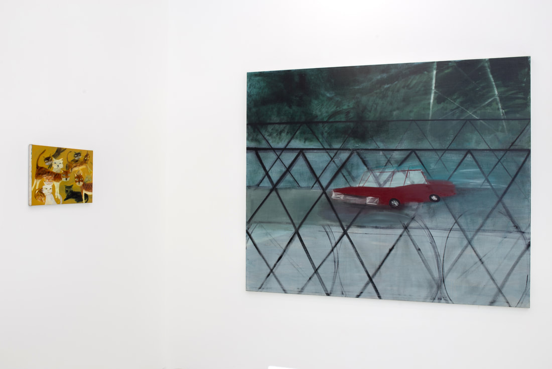 Installation view of Yu Nishimura’s paintings at Gallery Vacancy.