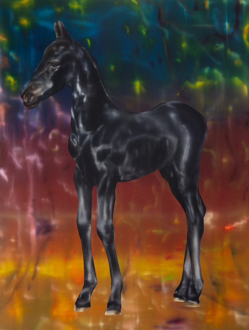Rute Merk, Fresian, 2020, oil on canvas, 185 x 140 cm, 72 7/8 x 55 1/8 in.