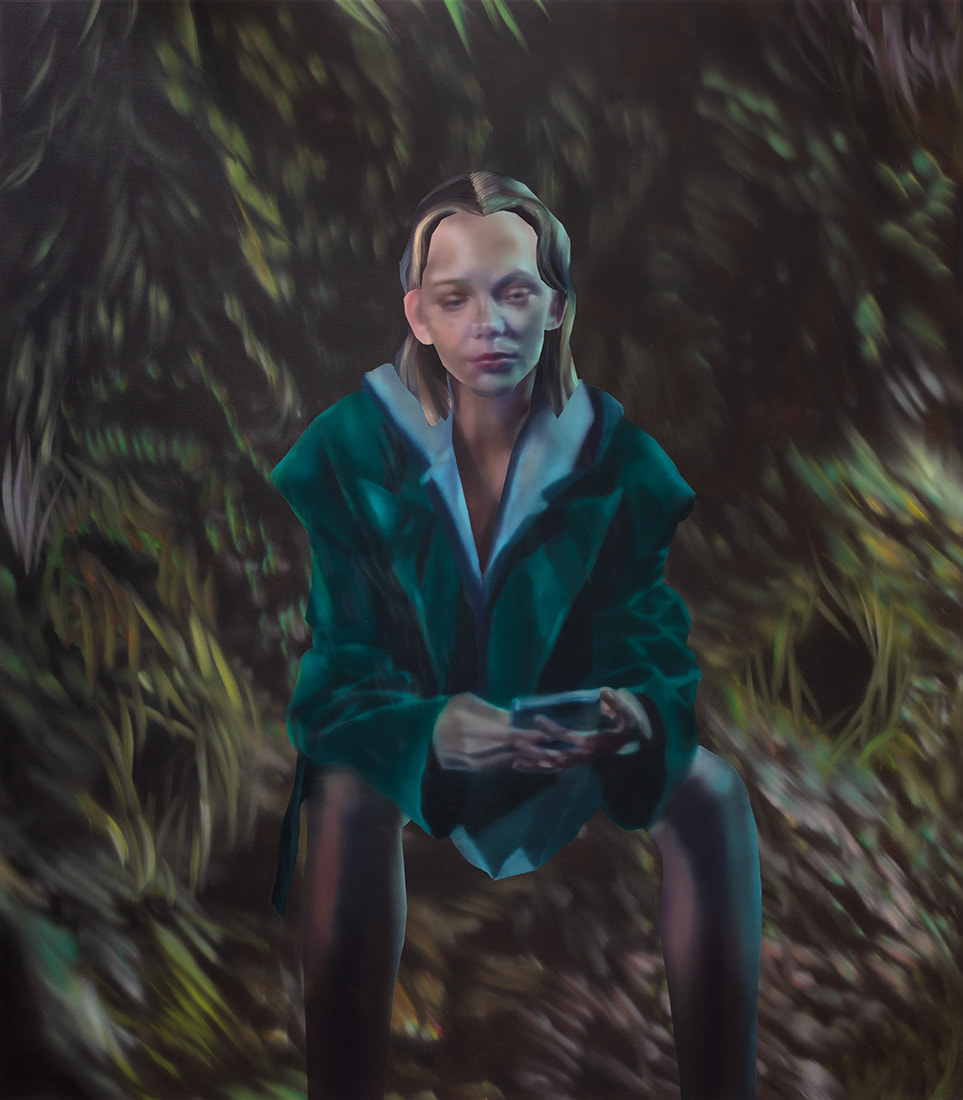 Rute Merk, Yssa, 2020, oil on canvas, 160 x 140 cm, 63 x 55 1/8 in. 