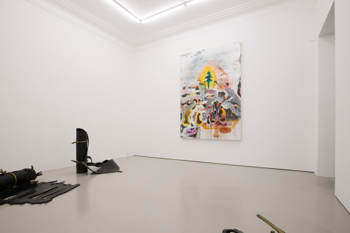 Gallery Vacancy installation view of Xu Qu and Qiu Xiaofei's works in exhibition 