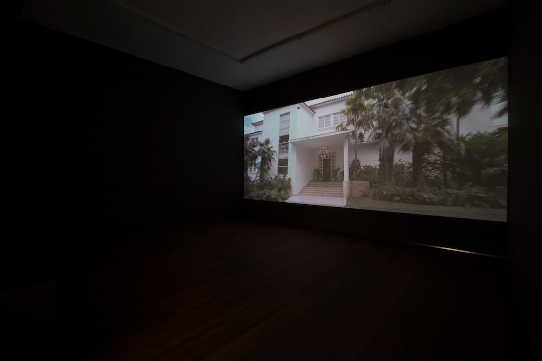 Gallery Vacancy installation view of Los Carpinteros' film 