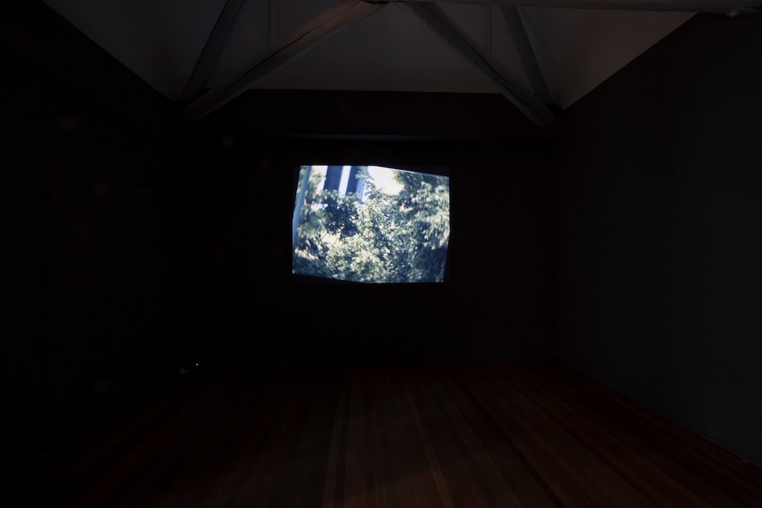 Gallery Vacancy installation view of Ceal Floyer's film in exhibition 