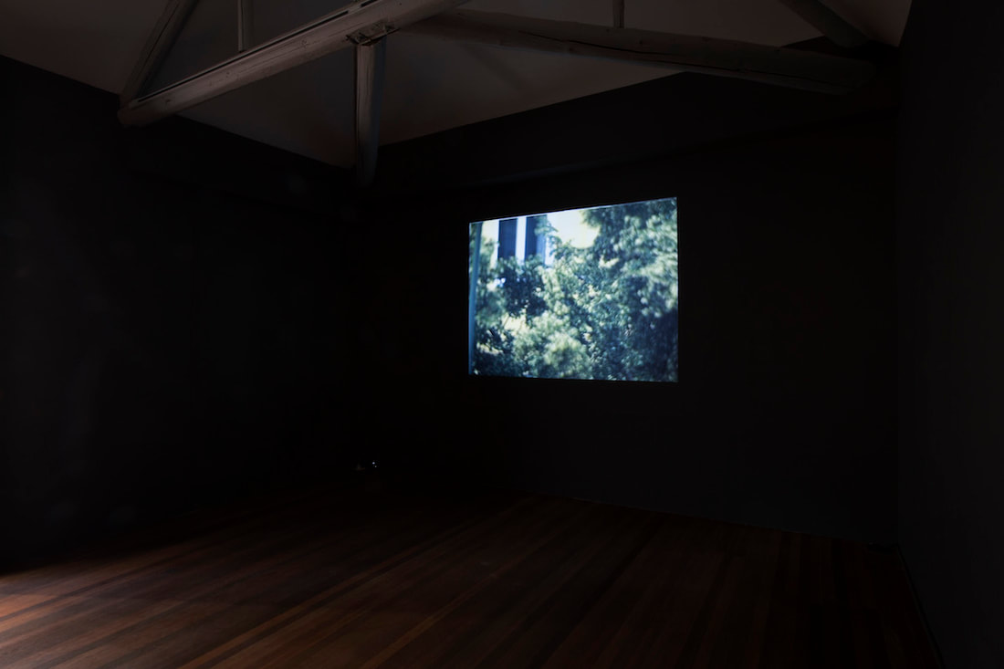 Gallery Vacancy installation view of Ceal Floyer's film in exhibition 