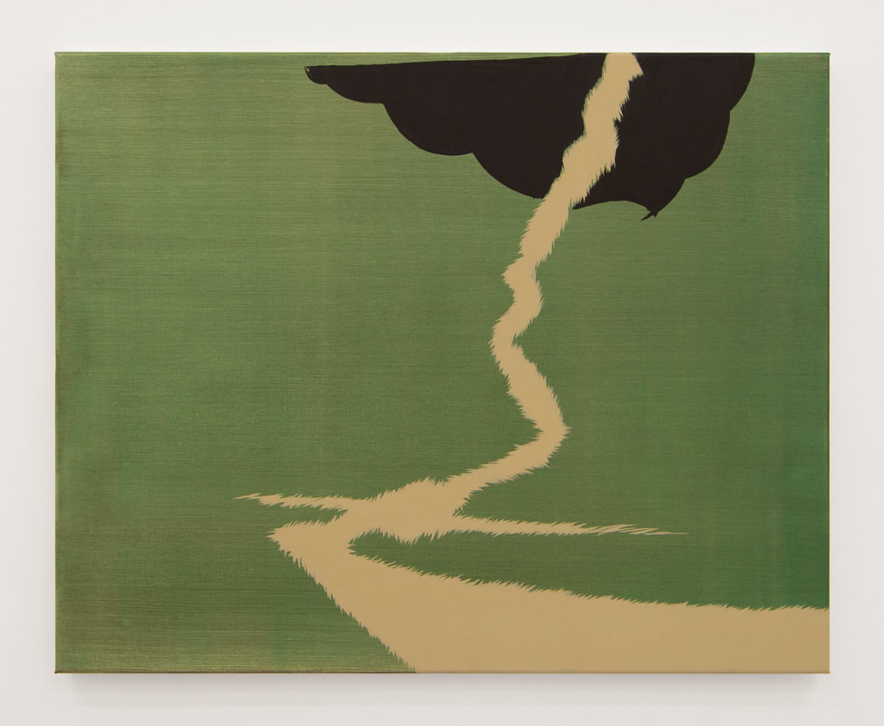 Shi Jiayun, Green #7, 2019, oil on canvas, 60.9 x 76.2 cm (24 x 30 in), Gallery Vacancy